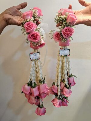 Vibrant Flora: Bridal Hand-Crafted Flower Bangle Set