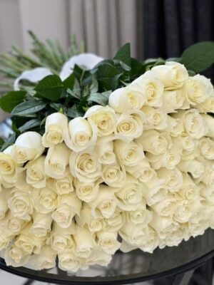 white roses